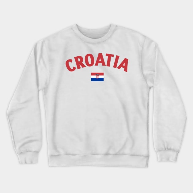 Croatia Flag Crewneck Sweatshirt by Issho Ni